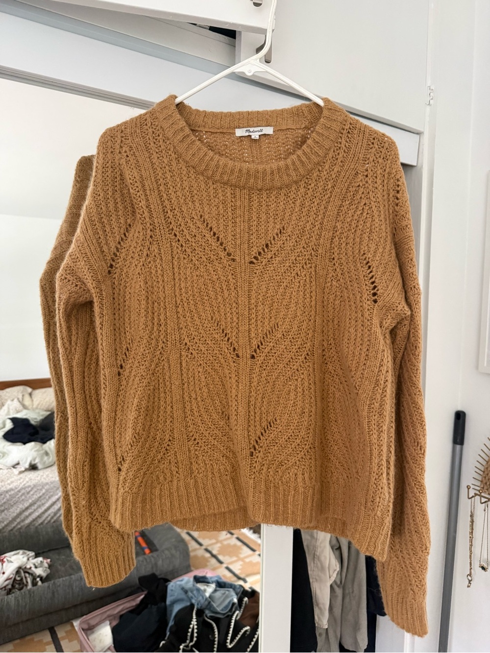 Madewell Soft Cable Knit Crewneck Sweater